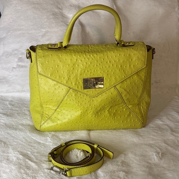 Handbags - Women’s Lime Yellow Top-Handle Satchel Bag